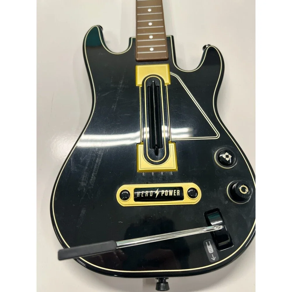 ACTIVISION GUITAR HERO POWER WIRELESS GUITAR XBOX 360 PS3 NO DONGLE W
